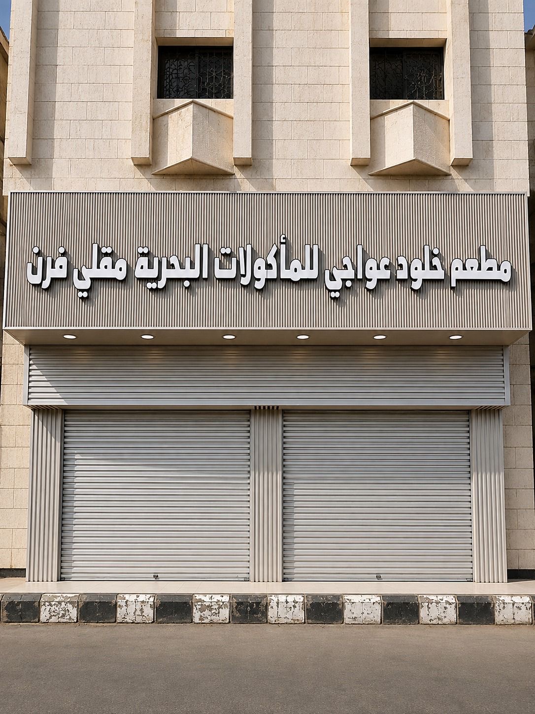 أسماك طازجة داخل المطعم